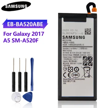Original Baterija EB-BA520ABE Za Samsung GALAXY A5 2017 A520F SM-A520F 2017 Različica 3000mAh Zamenjava Baterije Telefona