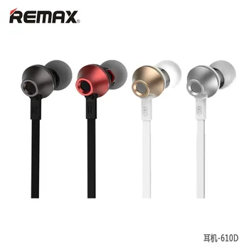 Original Remax RM-610D Kovin v uho žice nadzor Slušalke z Mikrofon Stereo Glasbe, slušalke za ios Android telefon Brezplačna Dostava