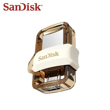 Original SanDisk USB 3.0 Pen Drive Ultra Dual OTG usb flash drive SDD3 32gb 64gb 128GB Pendrive za vse Android telefon/tablični RAČUNALNIK