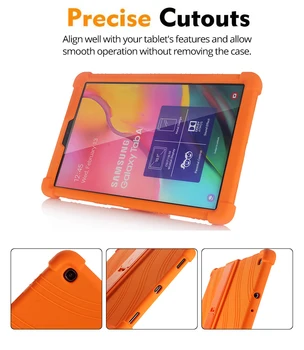 Otroci Ohišje za Samsung Galaxy Tab Tab 10.1 palčni SM-T510 SM-T515 Oporo Silicij Primeru Za Tab 10.1 2019 T510 T515 Primeru zajema