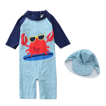 Otrok je Fant Mokro obleko Otroci Fant Mokro obleko Stranka, Plavanje, Surfanje Baby Fantje Sunning Kopalke risanka skp+romper fantje kopalke set