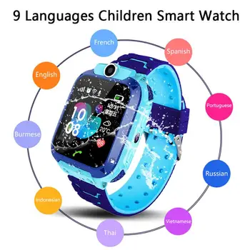 Otrok je Pametno Gledati Otroke Telefon Watch Smartwatch Za Fante, Dekleta S Kartice Sim Foto Darilo Za IOS Android V12