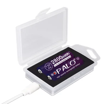 PALO 1,5 V 2800mAh Li-ion baterije AA Baterija za ponovno Polnjenje Za Svetilko Kamera Igrača nadzor Napolnjena z visoko zmogljivost Baterije