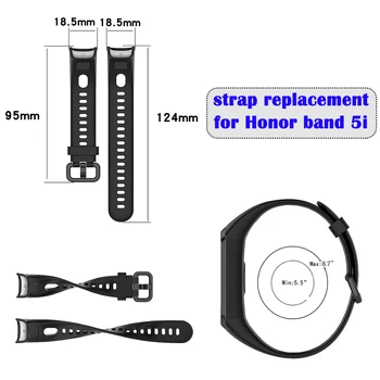Pašček za zapestje pašček Za Honor 5i pametno gledati zapestnica accesspries zamenjava nastavljiv zanke manšeta za huawei band 4 B4 trak