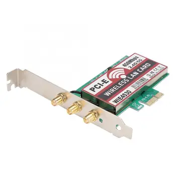 PCI-E WiFi mrežno Kartico, 450Mbps 2.4 G&5G Dual Band WIE4530 Glavni Nadzor Namizja Kartico Intel 5300Support Režo PCI-EX1/X4/X8/X16