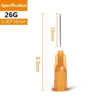 Plastični Injekcijske Igle Vbrizgavanje Veterinarski Iglo OD 0.30 mm - 1.6 mm 20 / pk