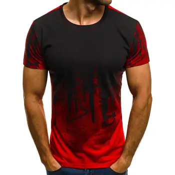 Plus Velikost Moških Tiskanja Kratek Rokav O-Vratu Priložnostne Poletje Jesen Moda Vrhovi 2019 Nov Modni Športna fitnes Prikrivanje Moški T-Shirt