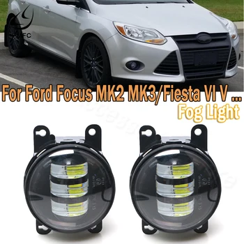 PMFC LED Luči za Meglo Skupščine Meglo svetlobni pramen Za Ford Focus MK2 04-10 MK3 11-15 Fiesta V 01-08 Fiesta VI 08-15 Fusion Nepremičnin JU
