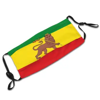 Po Meri Rastafarian Zastavo Etiopije Lev Judom Večkratno Uporabo Usta Masko Stroj Filter Proti Prahu Maske Rasta Jamajški