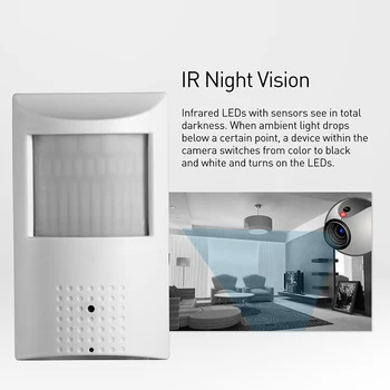 POE 940nm Nevidno 1080P PIR IP Fotoaparat 2.0 MP Night Vision FHD Mini Indoor 3.7 mm 48 LED IR Varnosti ONVIF P2P CCTV
