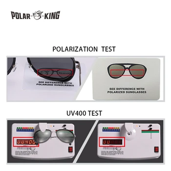 POLARKING blagovne Znamke Steam Punk Polarizirana Moških sončna Očala Gafas De Sol Moda za Moške Vožnje Kovinska sončna Očala za Ribolov Potovanja Očala
