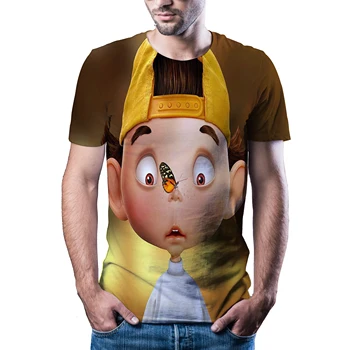 Poletje 2020 novo 3D animacija hip-hop T-shirt modni T-shirt 3D tiskanje hitro sušenje T-shirt