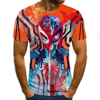 Poletje moda 3d tiskanja kratkimi rokavi moški in ženske t-shirt priložnostne hip hop obleke poletje vrh