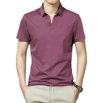 Poletna Majica Polo Moški vrsti-nad Ovratnik Polo Majice Priložnostne Slim Dihanje Barva Poslovne Mens Polo Majica Golf Tee Majica