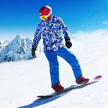 Pozimi Toplo Ski Jakna Moški Nepremočljiva Snowboard Jakno, Hlače, Pohodništvo, Lov Windproof Smučanje Obleko Dihanje Plašč