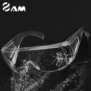 Pregledna Očala, Prezračevati in Splash-proof Vrečke za Prah-dokazilo, Očala Za Zaščito Oči za Laboratorijsko Uporabo Očal