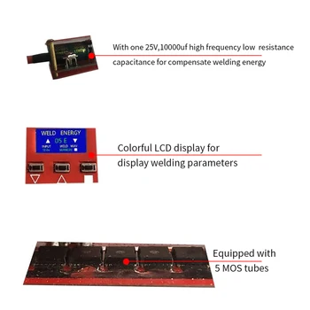 Prenosni Mini Spot Varilec DIY Varjenje LCD-Zaslon 18650 Baterijo Različnih Varjenje Napajanje Mesto Varilec Varjenje