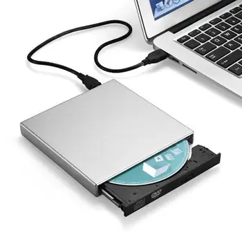 Prenosni USB 2.0 Zunanji DVD Combo CD-RW Gorilnika Bralec Diktafon Portatil za Prenosni RAČUNALNIK Namizni Računalnik