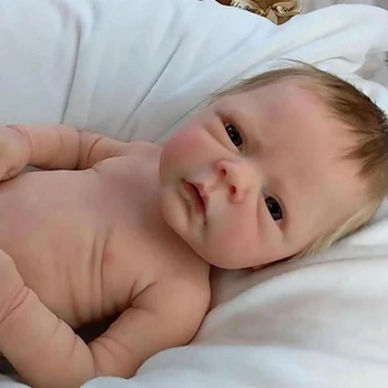Prerojeni Baby Lutke 18 inch Ročno Novorojenčka Lutka Polni Silikona Telo Lutka Realne Veren Malčka, Dojenčki, Otroci Igrače, Darila za Starost