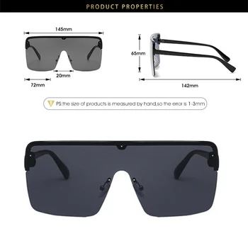 Prevelik sončna Očala Goggle Ženske Moški 2021 blagovne Znamke Big One-piece Masko Winfproof sončna Očala Modni Veliki Kvadratni sončna Očala UV400