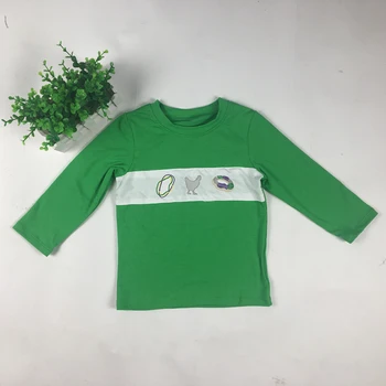 Puresun 2020 Novo Srčkan Aplicirano St. Patrick ' s Day Slog Baby Boy Majica Lepo Zeleno Fantje Dolgo Rokavi Top Obleke