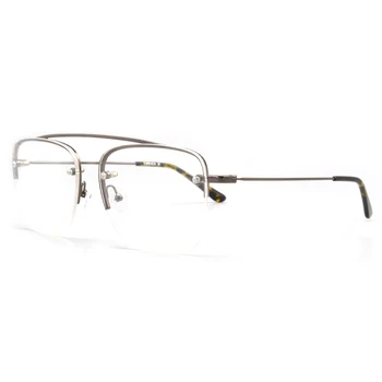 Raees Shahrukh Khan Očala Vintage Retro Očala Kovinskih Kvadratnih Semi-Rim Okvir Jasno Leče Za Moške