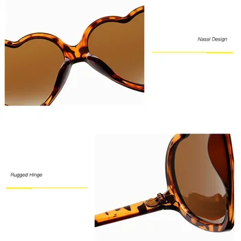RBRARE Srce sončna Očala Ženske 2021 Visoke Kakovosti Prevelik sončna Očala Ženske Luksuzni Retro sončna Očala Za Ženske Gafas De Sol Mujer