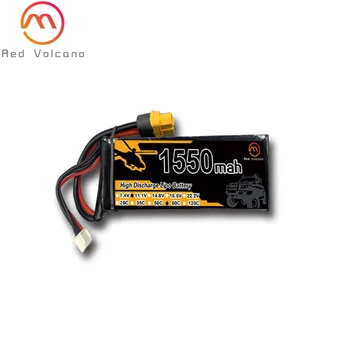 Rdeča Vulkan bateria lipo 3S 11.1 V 1300mah 1500mah 2200mah 5200mah 6200mah 25C 35C 60C baterije xt60 T plug