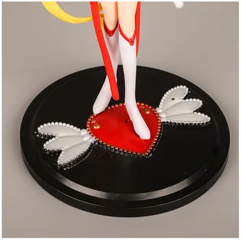 Risanka Anime Lepe Dolge Noge, Sailor Moon s krili Usagi Tsukino Dejanje Slika Igrača PVC Kolektivne Lutka Torto dekoracijo