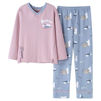 Risanka Nekaj Pajama Določa Pozimi Striped Majica Ženske Pižame Plus Velikost Domov Oblačila Sleepwear Moški Salon Pijama Mujer