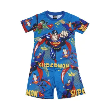 Risanka za Otroke Obrabe, Fantje Superman Poletne otroške Kratke Hlače za Dečke Pajama Obleko Vzorec Kratek Rokav