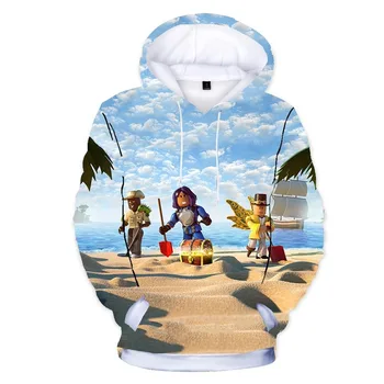 ROBLOXing 3D Hoodie Plašč, otroci Sweatshirts 3D Puloverji Puloverji Vrhnja oblačila Hoodie fantje dekleta Trenirke Ulične Ho