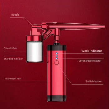 Ročni Zračni Kompresor Za Airbrush Spray Air Brush Vlažilne Kisika Injektor Za Nego Kože Spray Air Brush Set Orodja