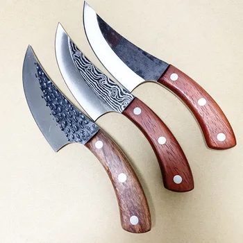 Ročno Kovanje Boning Kuhinjski Nož Iz Nerjavečega Jekla, Kuhanje Mesar Cleaver Ribe Filetiranja Set Nožev