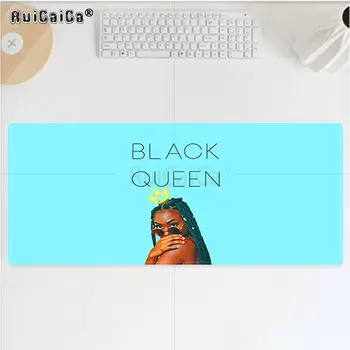 RuiCaiCa Afro Black Magic Girl Kraljica Melanin Poppin Gume PC Gaming Računalnik mousepad Brezplačna Dostava Velik Tipkovnice Mat