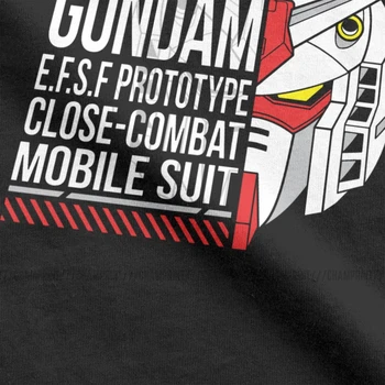 RX-78-2 Gundam T-Majice za Moške Anime Robot Mech Manga Mecha Japonska Harajuku Gunpla Letnik Bombaž Tees Kratek Sleeve Majica s kratkimi rokavi