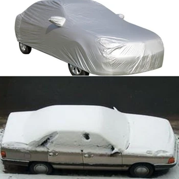 S-XXL univerzalni avto popoln komplet za kritje avto oblačila snega, ledu tkanine sun UV dežnik zložljiv avto na prostem zaščitni pokrov