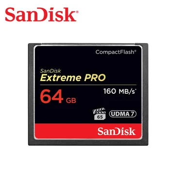 SanDisk Pomnilniške Kartice 160 M/S 32GB64GB 128GB 256GB CF kartica extreme PRO High Speed compact flash card za DSLR in HD Videokamera disk