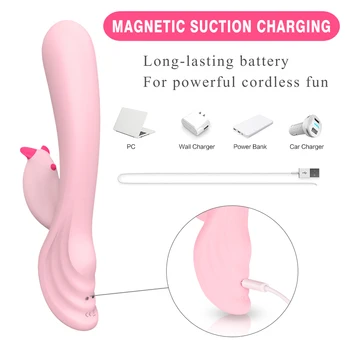 SEAFELIZ Super Moči Vibrator Erotično Igrača Spola Izdelek Za Ženske Klitoris Stimulator Odraslih G Spot Dvojno Motornih Massager Mehko na Dotik