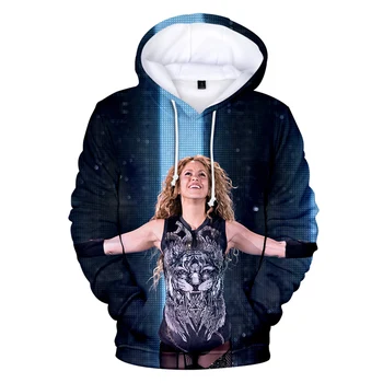 Shakira 3D Tiskanih Hoodies Ženske/Moški Modni Long Sleeve Hooded Majica Vroče Prodaje Priložnostne Ulične Oblačila