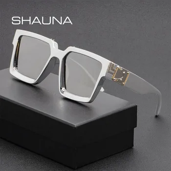 SHAUNA Ins Priljubljena Kvadratnih sončna Očala UV400