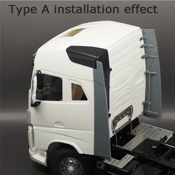 Simulacija Posodo Rep Spojler Nadgradnjo Deli za Tamiya Volvo FH16 750 56360 1/14 RC Traktor Tovornjaki Avto Spremembo Delov