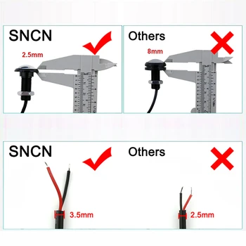 SNCN 10pcs LED Eagle Eye Dnevnih Luči DIY DRL 12v 24v 18 mm 23 mm Ultra Tanek Avto Luči Vir Lučka opozorilna Lučka