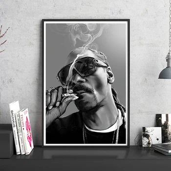 Snoop Dogg Plakat Hip Hop Rapper Platno Slikarstvo Gangster Rap Glasbe, Pevka Natisne Slaven Stenske Slike Za Spalnico Doma Dekor