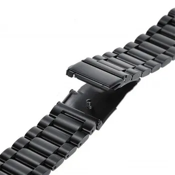 Srebro iz Nerjavečega Jekla Watch Band 18/20/22/24 mm Watch Trak z Stikalo Ušesa za Samsung Prestavi S3 Huawei GT za Quartz uro