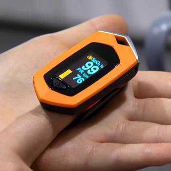 Strokovno Prst Impulz Oximeter Prst PR Srčnega utripa SpO2 Kisika v Krvi, Meter za ponovno Polnjenje USB Prst Oximeter