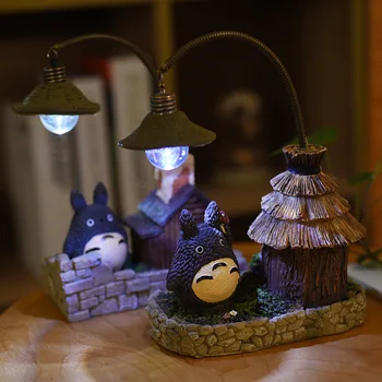 Studio Ghibli chihiro anime totoro slika Igrača LED Nočna Lučka Igrača Anime Totoro Številke Modela Igrača Otrok Darilo Domače Obrti Dekoracijo