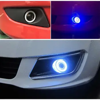 Studyset 2Pcs Univerzalni Avto meglenke Nepremočljiva 1200Lm Angel Eyes COB LED DRL Vožnje Osvetlitev 12V 30W Auto Led Žarnice