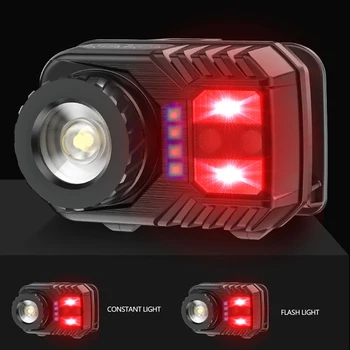 Super Indukcijske Žaromet USB Polnilne Žarometov Senzor Vodja Svetlobe z Vgrajeno Baterijo Nepremočljiva Glavo Prednja Luč