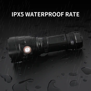 Super Močan XHP90 LED Svetilka XHP50 Taktično Svetilko USB Polnilne Linterna Vodotesna Svetilka Ultra Svetla Luč za Kampiranje